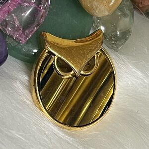 Vintage Trifari Owl Brooch